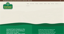 Desktop Screenshot of garlandfarmestates.com
