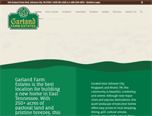 Tablet Screenshot of garlandfarmestates.com